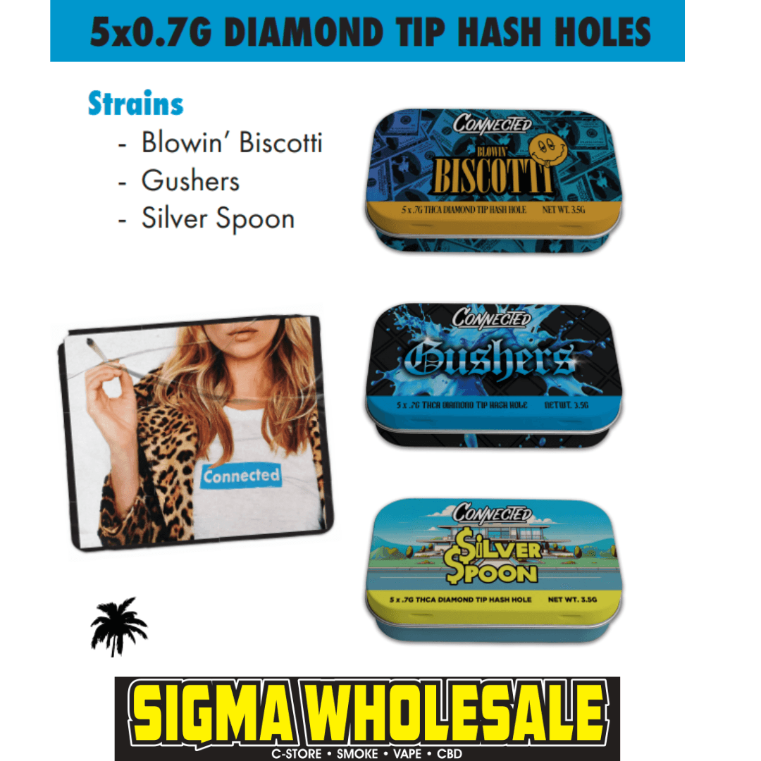 CONNECTED INFUSED HEMP HASH-HOLE 0.7G 5/CT