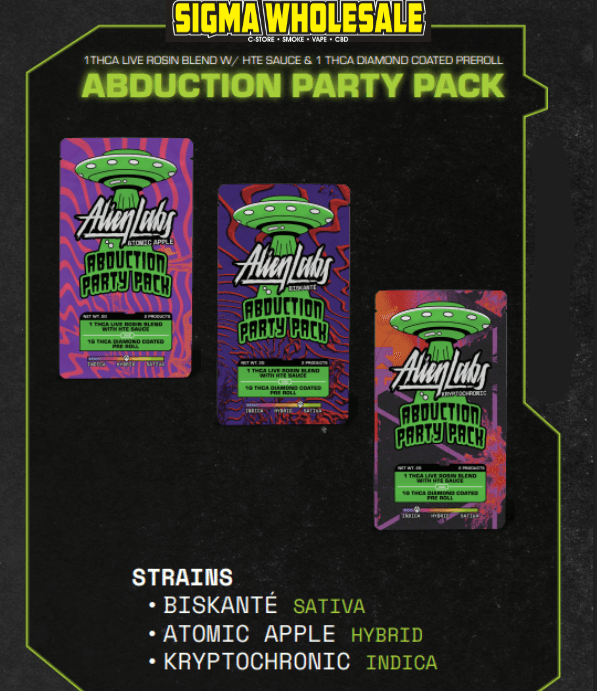 ALIEN LABS INFUSED HEMP PRE ROLLS 2CT/PK